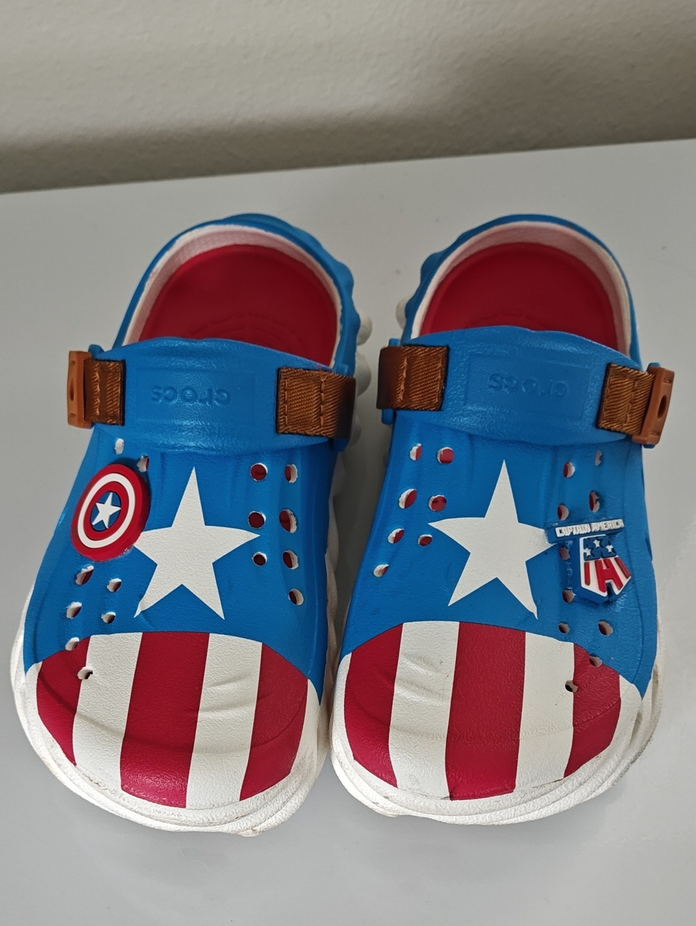 Kids Captain America Blue Echo Crocs